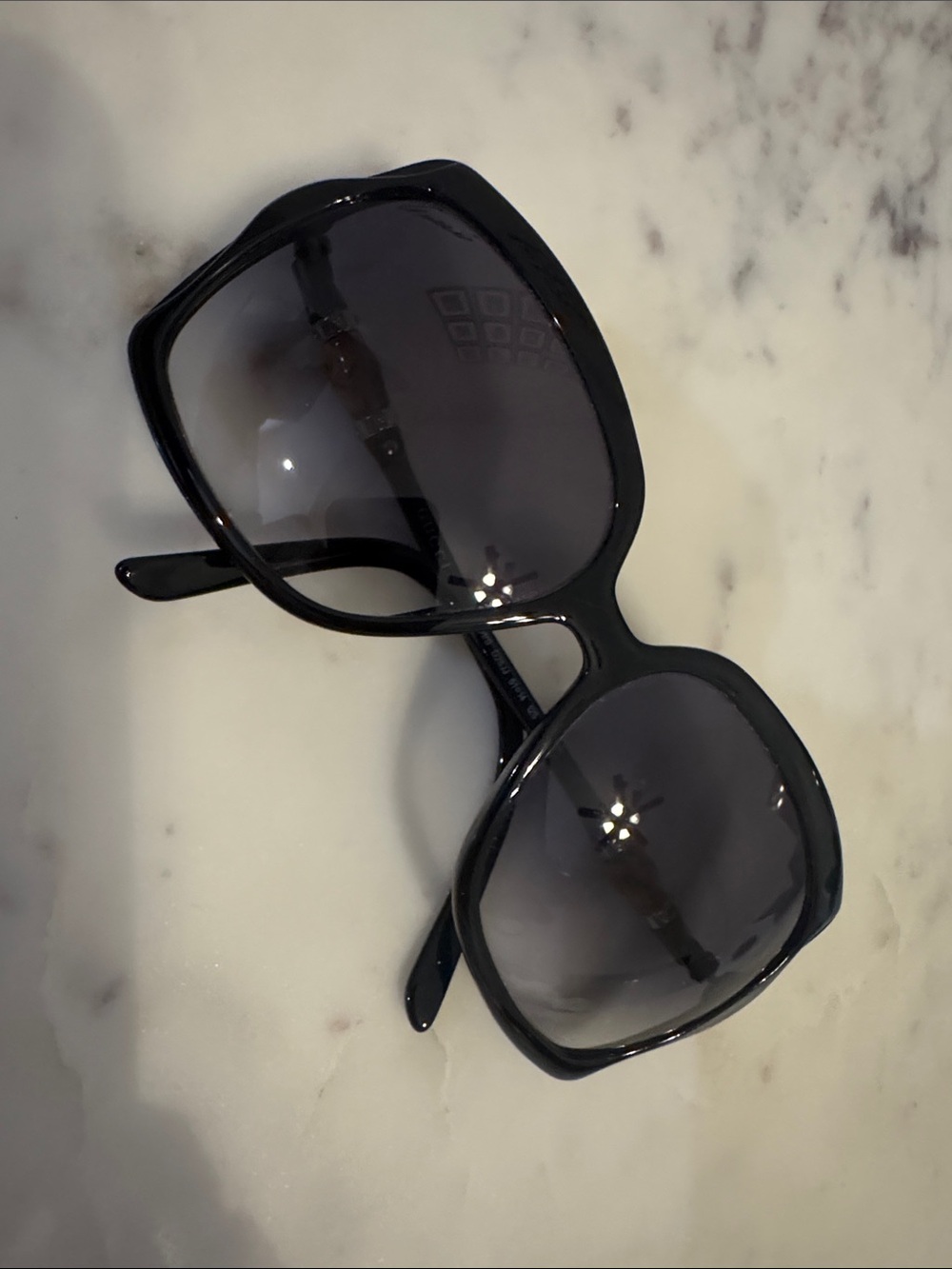 Gucci Black Oversized Square Women's Sunglasses